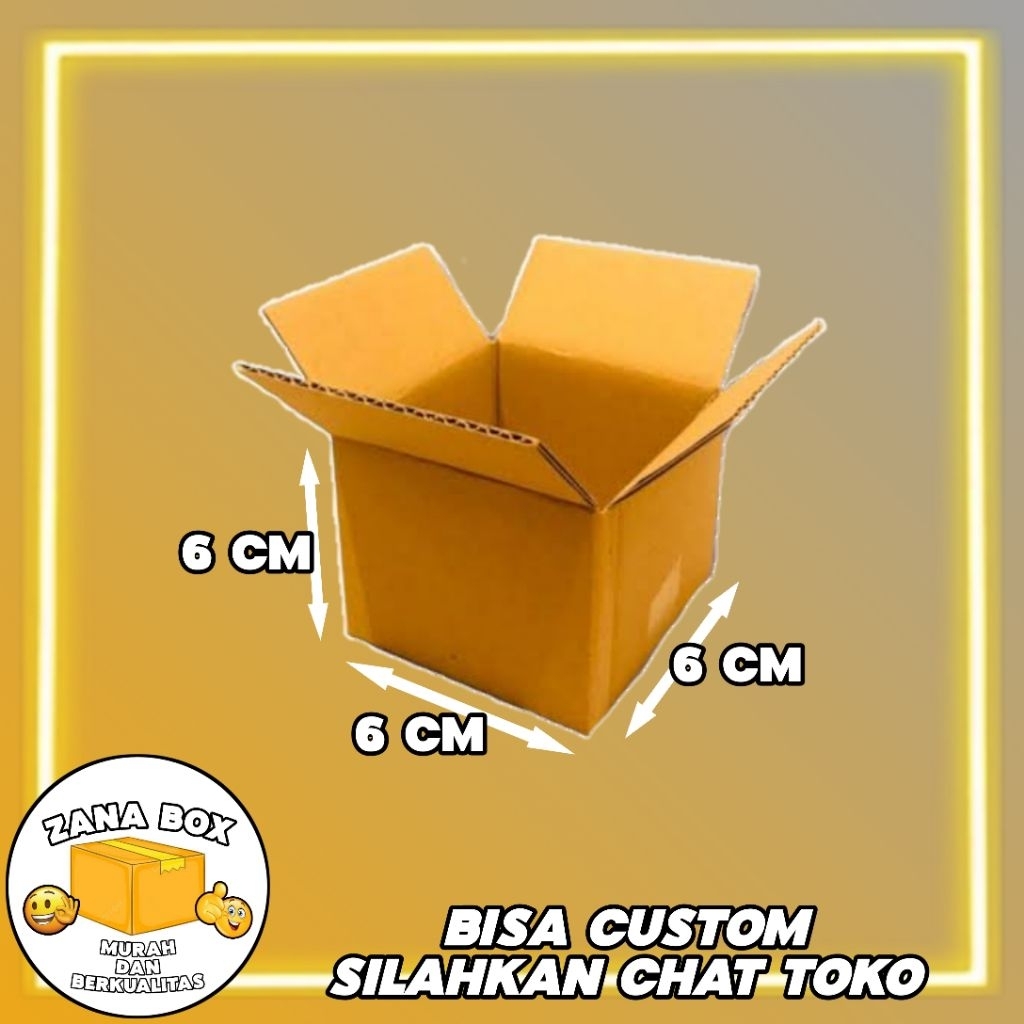 

kardus packing ukuran 6x6x6