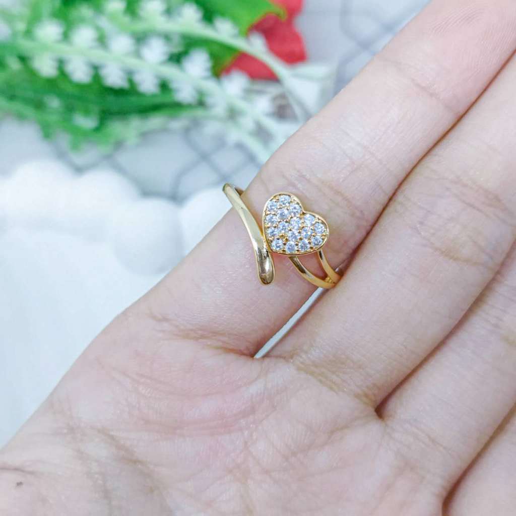 Cincin Model Lapis Emas Gaya Vietnam Untuk Wanita Xuping Anti Karat Tidak Mudah Luntur Elegant Rings