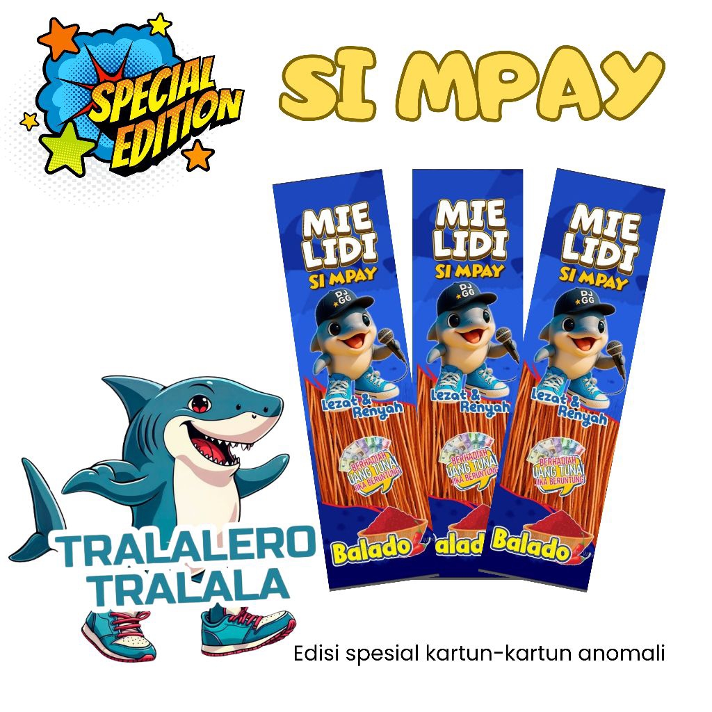 

[120 PCS EDISI ANOMALI] SIMPAY MIE LIDI SNACK JAJANAN BERHADIAH - PAKET USAHA WARUNG ECERAN 1 -