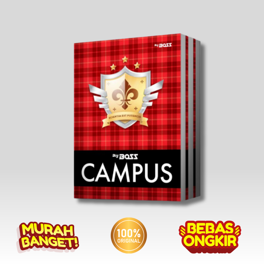 

BIG BOSS CAMPUS BOXY B5 PANJANG BUKU TULIS ISI 35 LEMBAR (1PAK/10BUKU)