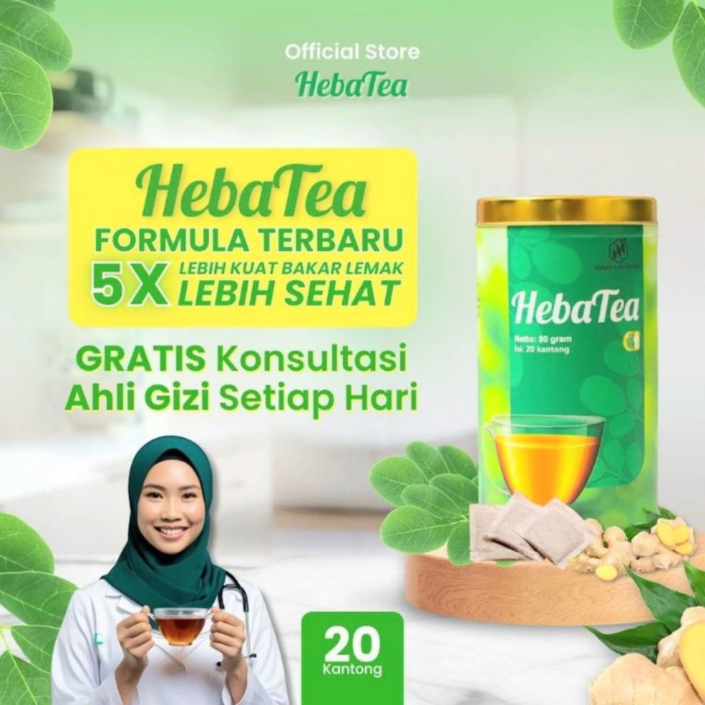 

Heba Tea Teh Diet Herbal Menurunkan Berat Badan Secara Alami Dan Melancarkan Pencernaan BPOM