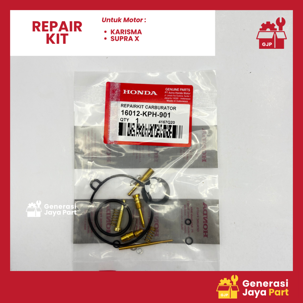 Repair Kit Karburator Karisma Supra X 125 | REPAIRKIT KARBURATOR | HONDA | 16012-KPH-901 | Asli Ori 