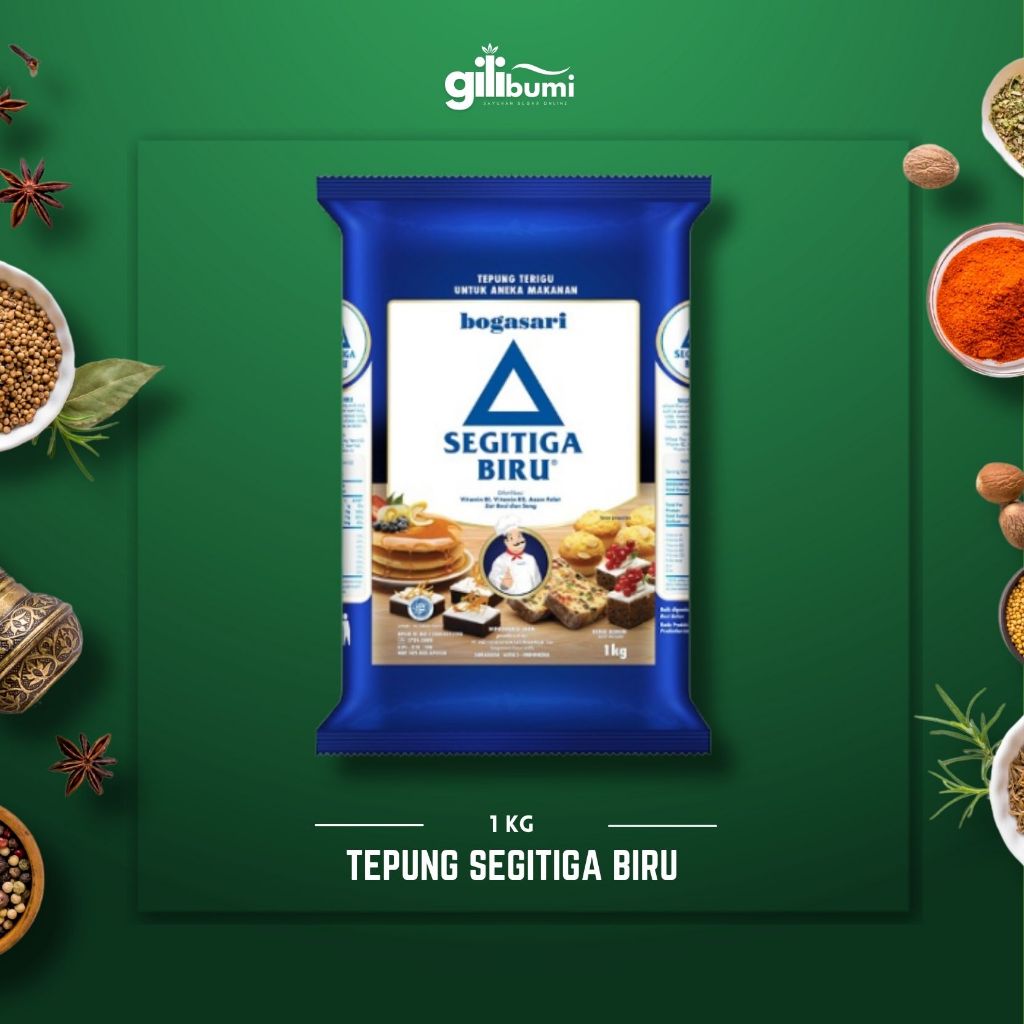

Segitiga Biru Tepung Terigu 1 Kg - High-Quality Wheat Flour (Tepung Aneka Makanan)