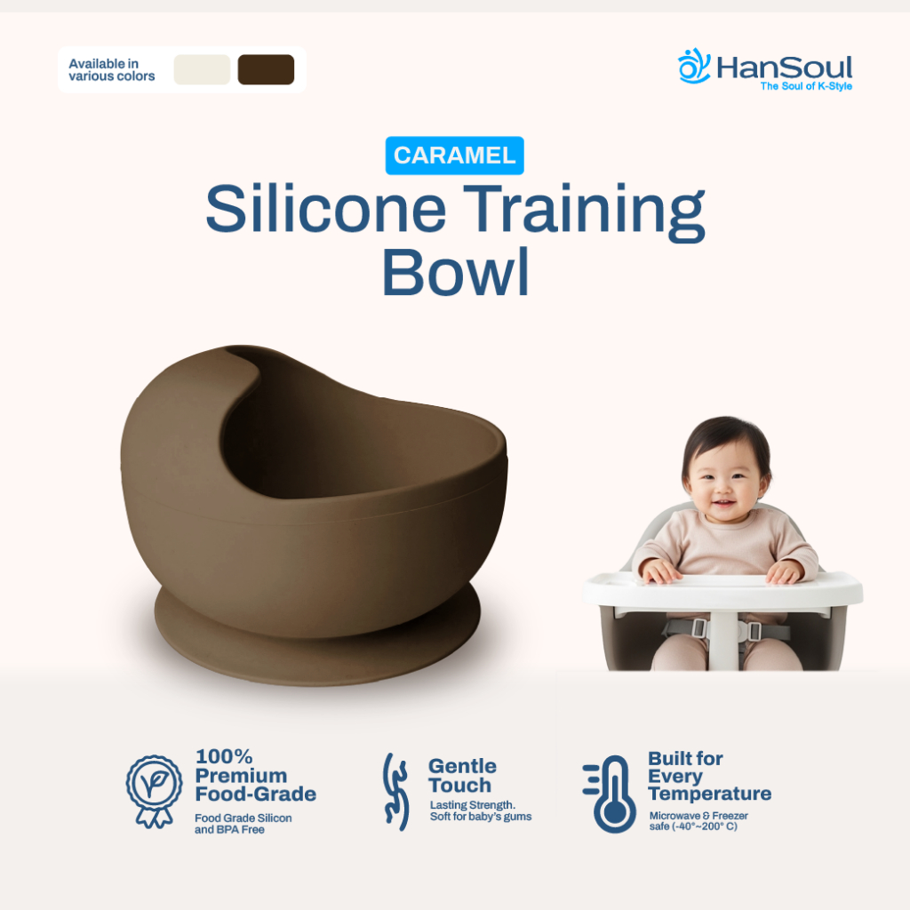 HanSoul Premium Silicone Training Bowl for Babies - HSB0003