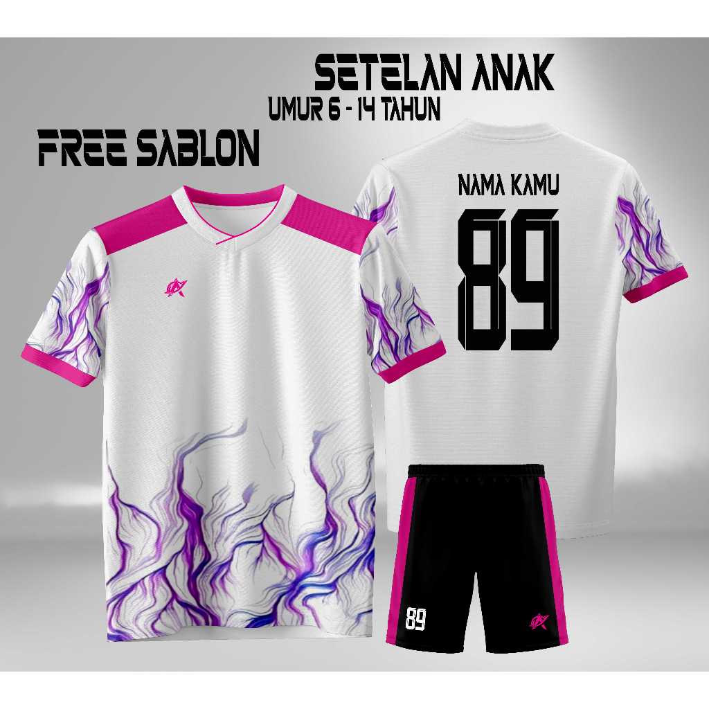 gratis sablon jersey anak cowo cewe baju futsal