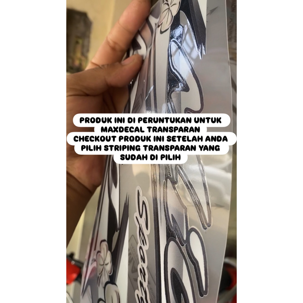 LAMINASI GLOSSY TRANSPARAN MAXDECAL