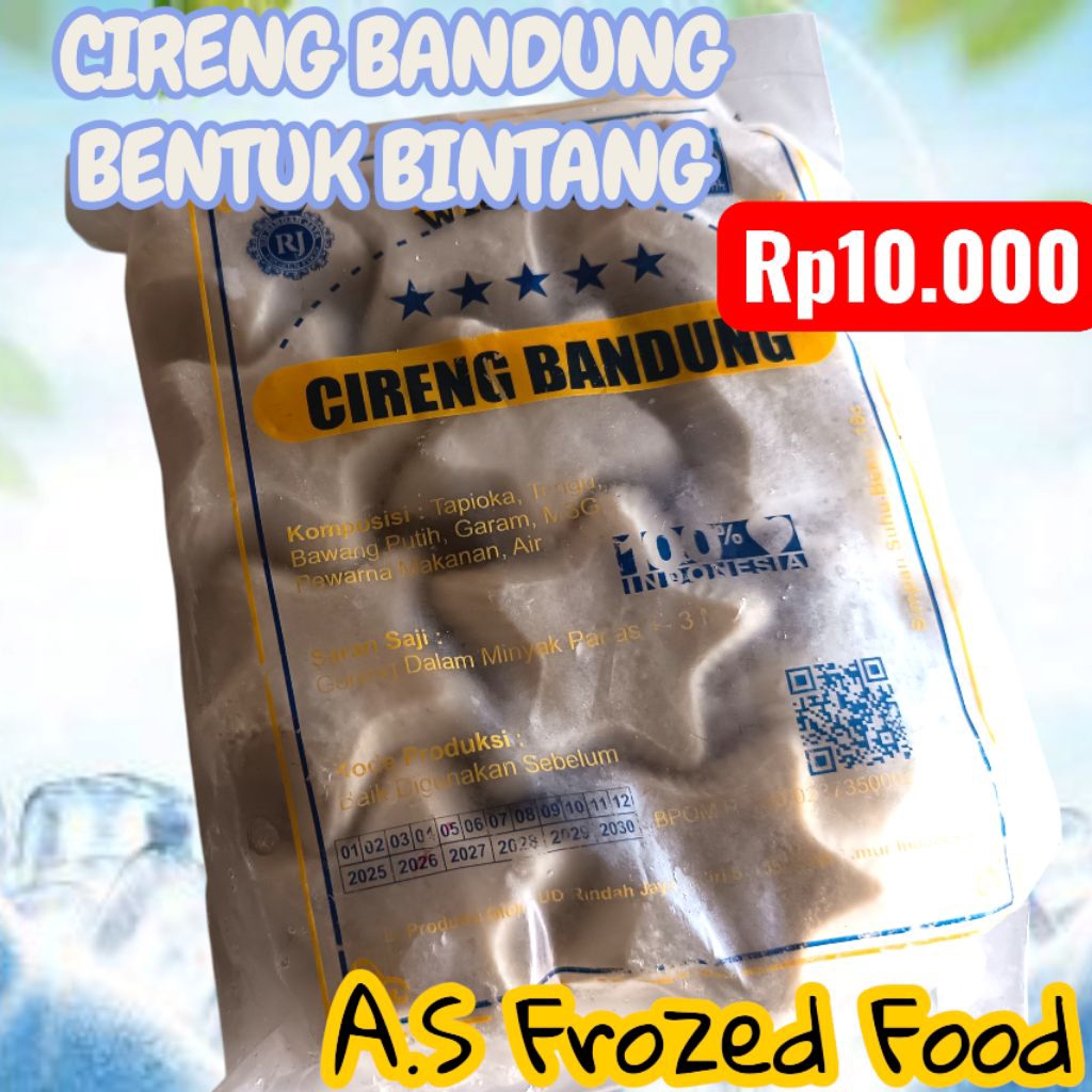 

Cireng Bandung Bentuk Bintang Isi 22 (Frozen Food)