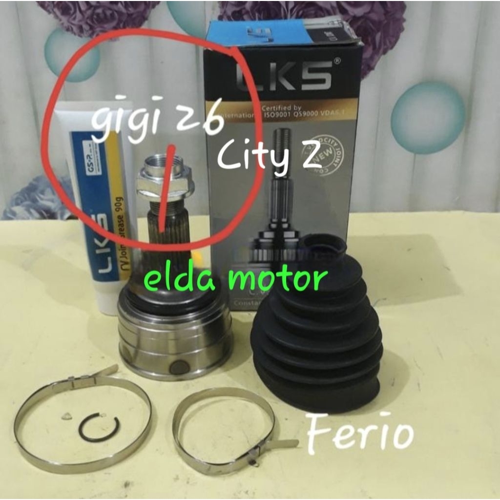 CV Joint Luar As Roda Depan Luar Honda Ferio City Z