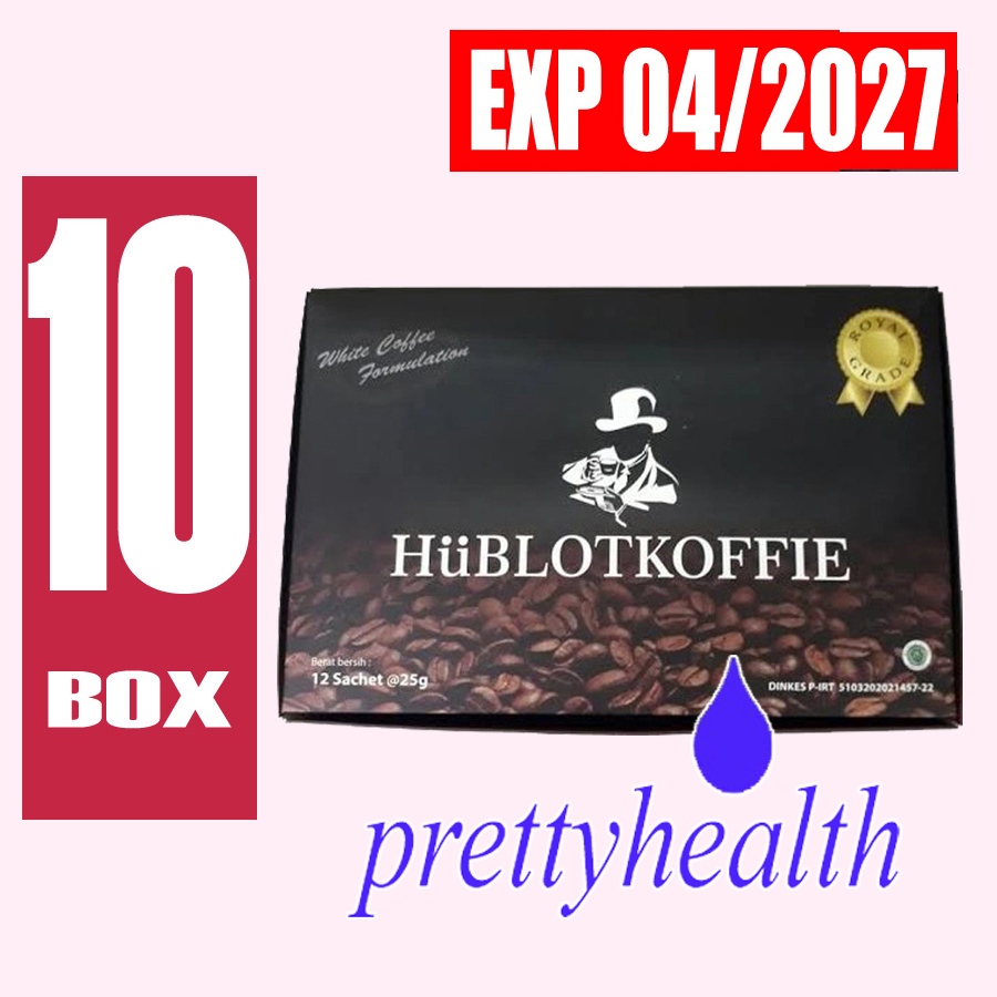 Kopi Hublot - Hublotkoffie 10 BOX  (@12 SACHET) Original Penambah Stamina Untuk Pria dan Wanita