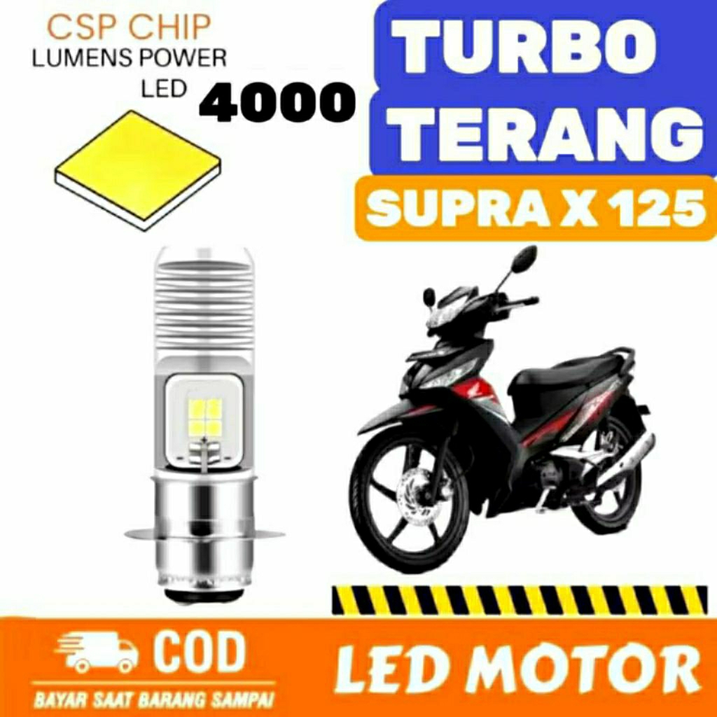 LAMPU DEPAN MOTOR LED HONDA SUPRA X 125 ORIGINAL H6