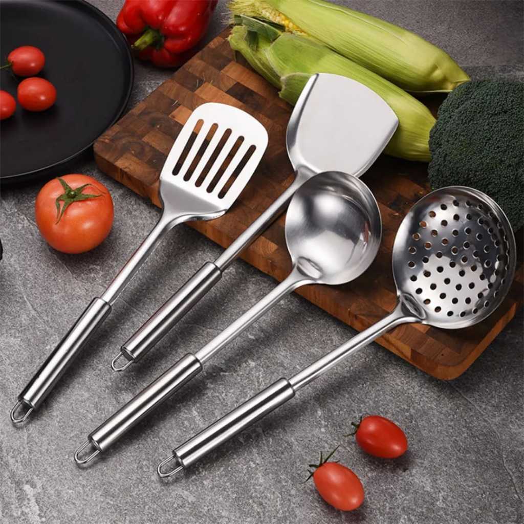 Spatula Set Peralatan Masak Alat Dapur Peralatan Masak Stainless 4 In 1