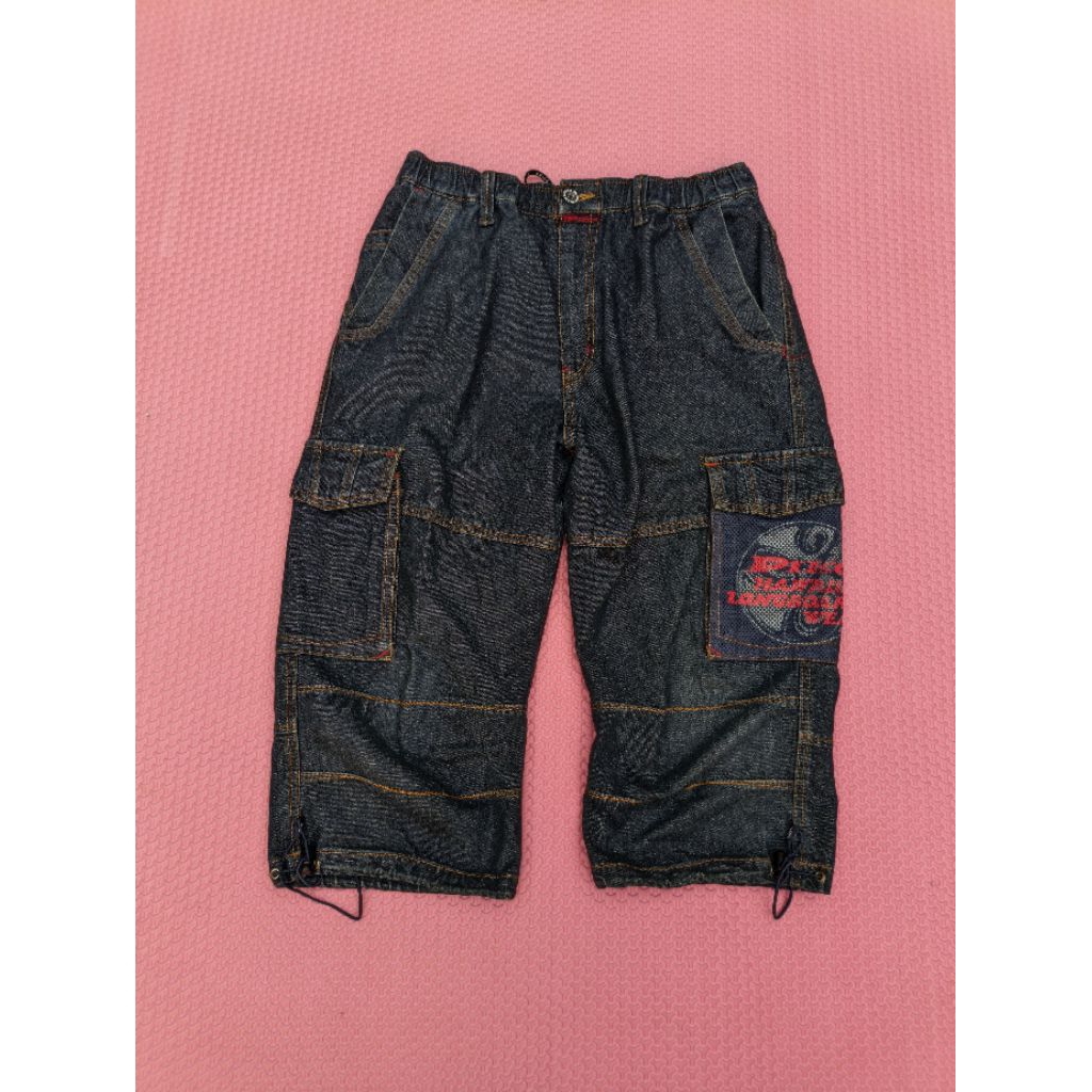 Celana Jorts Cargo Y2K Jeans Vintage Piko Hawai