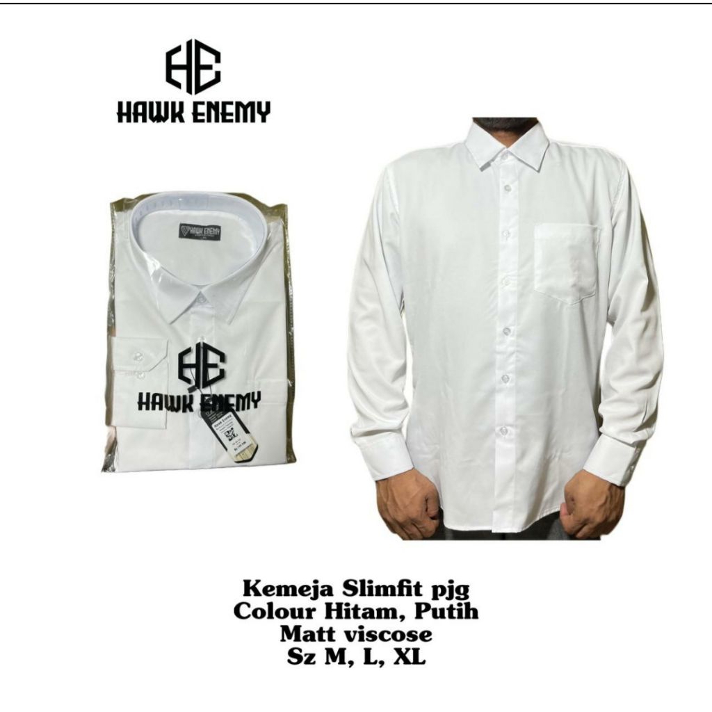 kemeja panjang formal HAWK ENEMY
