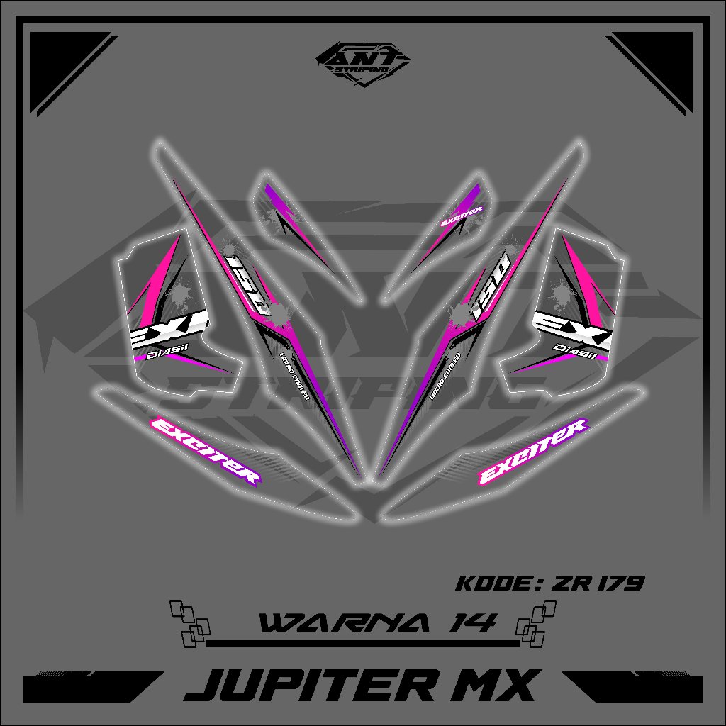 ZR179 STRIPING TRANSPARAN JUPITER MX OLD/STICKER VAREASI JUPITER MX OLD TRANSPARAN BENING SEMIFULL