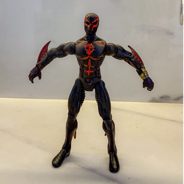 figure spiderman 2099 custom toybiz marvel legends