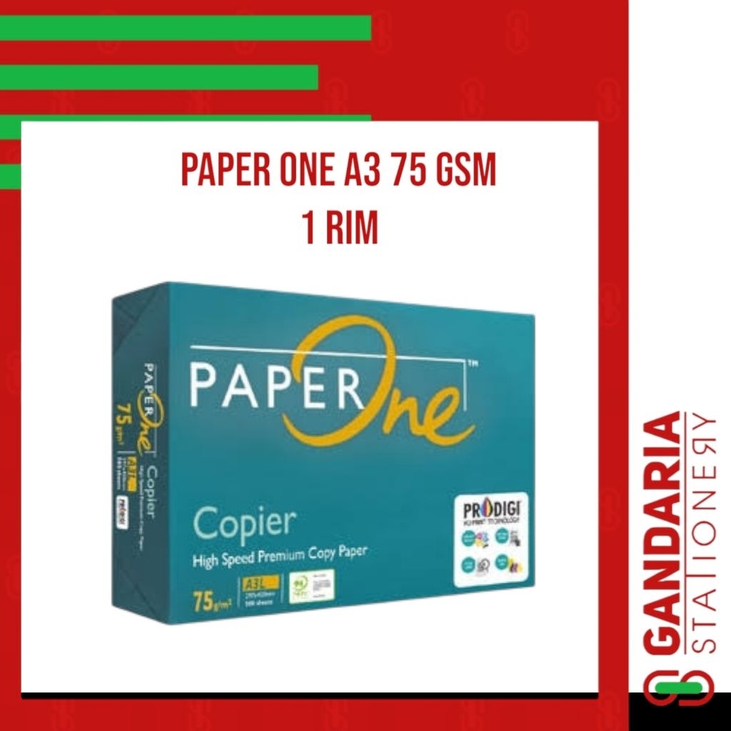 

(INSTANT/SAMEDAY/COD) Kertas HVS PAPER ONE A3 75 GSM/ kertas Fotocopy Print