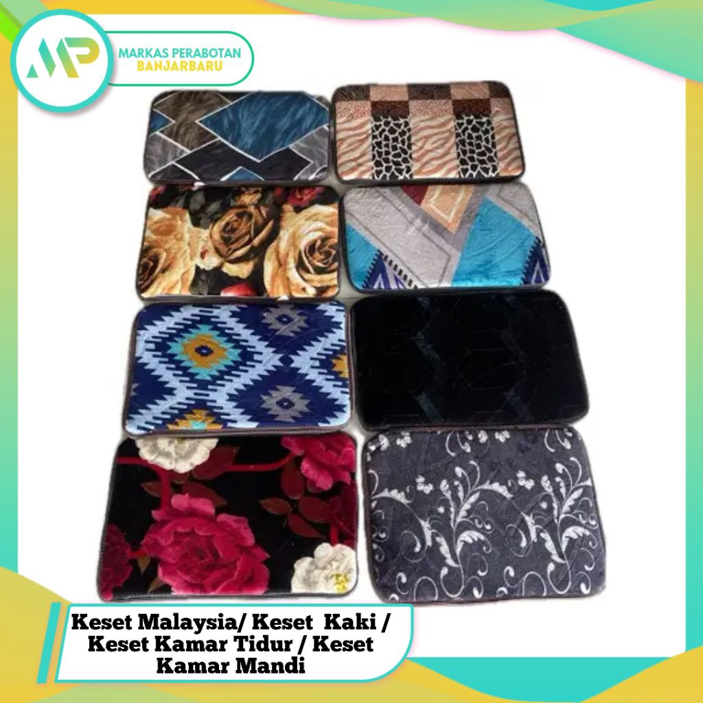 Keset Malaysia/ Keset  Kaki / Keset Kamar Tidur / Keset Kamar Mandi