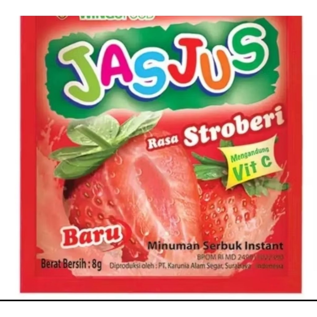 

minuman serbuk jasjus strawberry 1 Renceng isi 10pcs