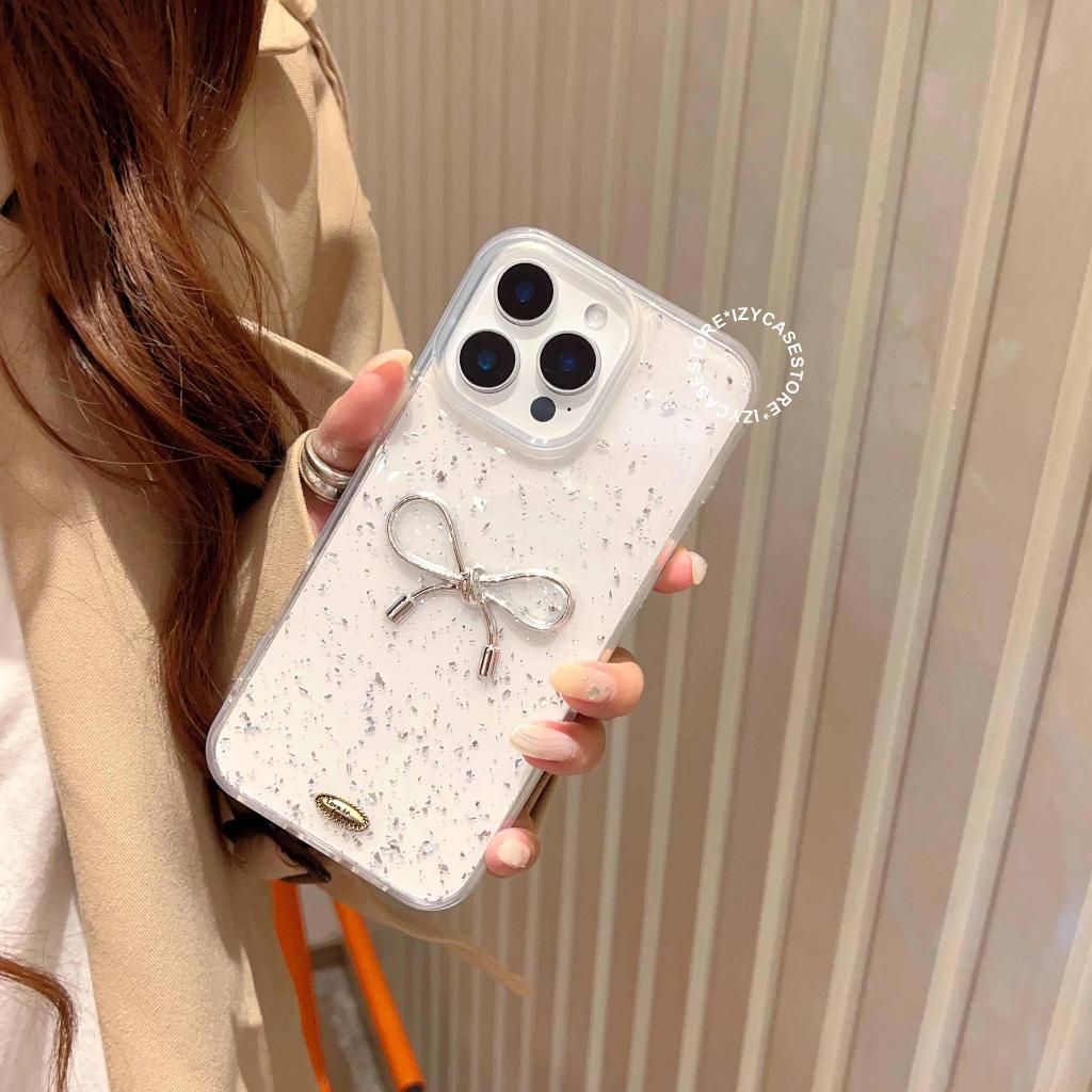 New Case Iphone Glitter Ribbon Clear Case Compatible For Iphone X/XS Xr 11 12 13 14 15 16 16E 17 17A