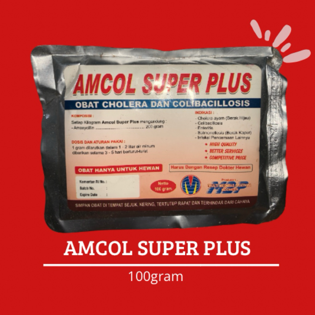 AMCOL SUPER PLUS mencegah pilek ngorok snot collibasillosis unggas pulorum korisa