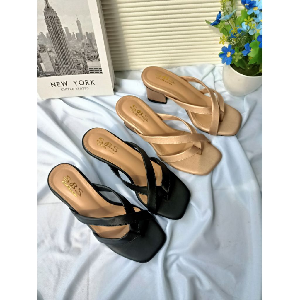 Sandal wanita hak tahu High Heels Sandal jepit wanita