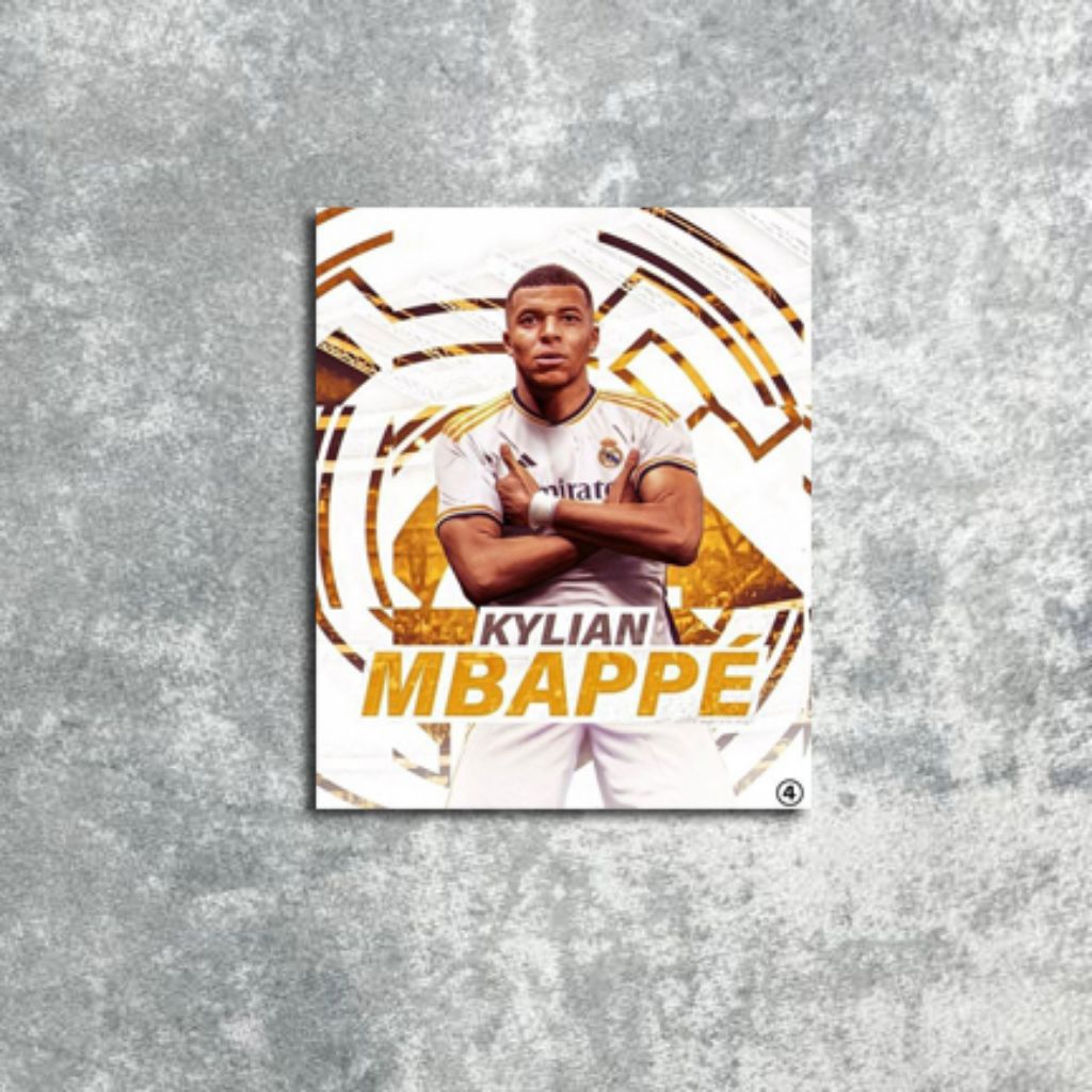 Poster Dinding Mbappe Real Madrid