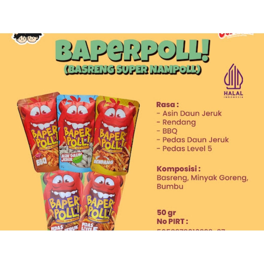 

Cekelin - Baperpoll (Basreng Super Nampoll)