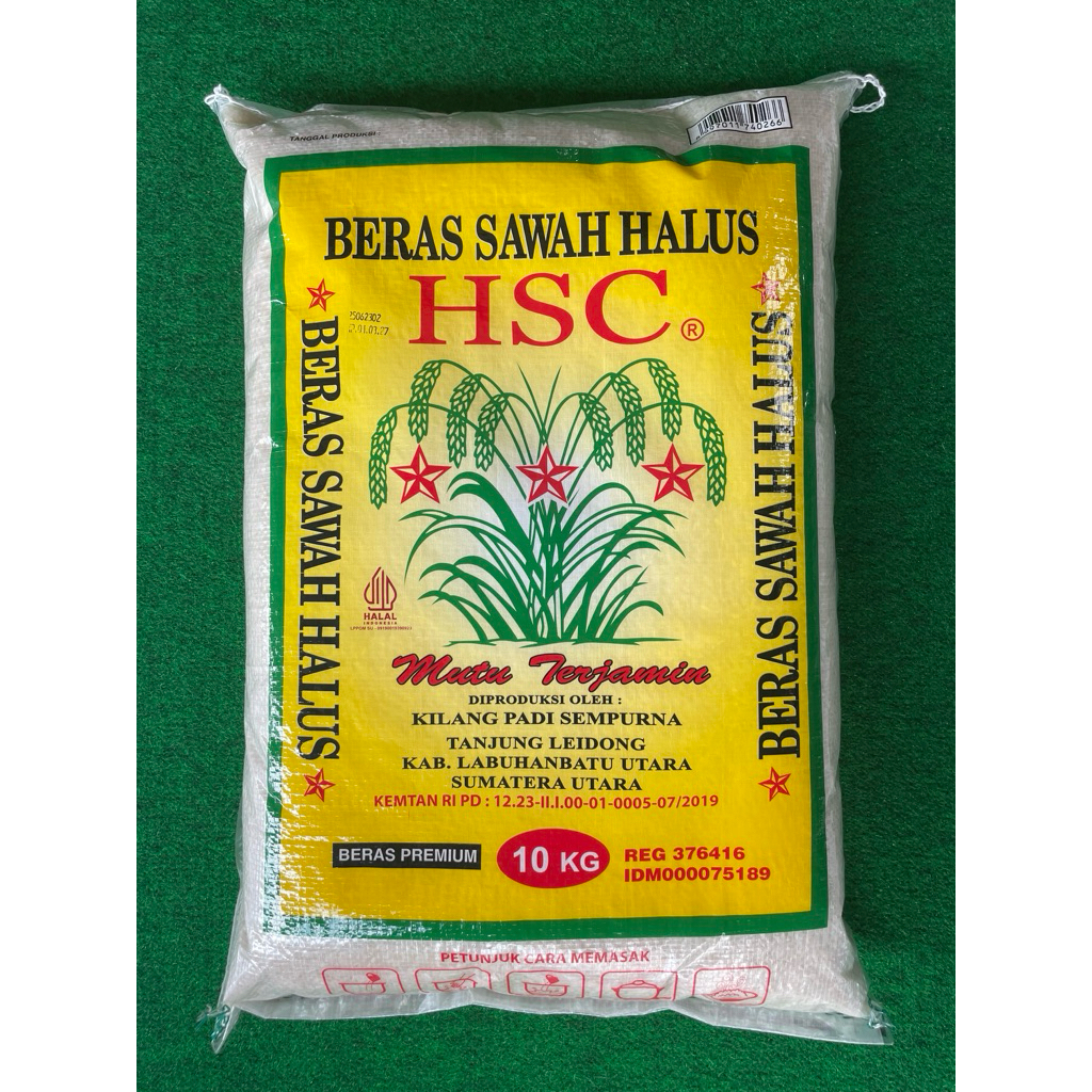 [10 KG] Beras Premium HSC SAWAH HALUS - Medan