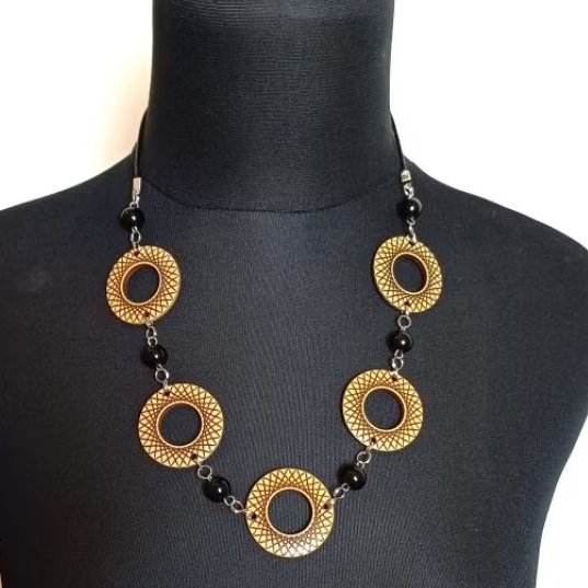 aksesoris kalung hijab dan non hijab simple etnik