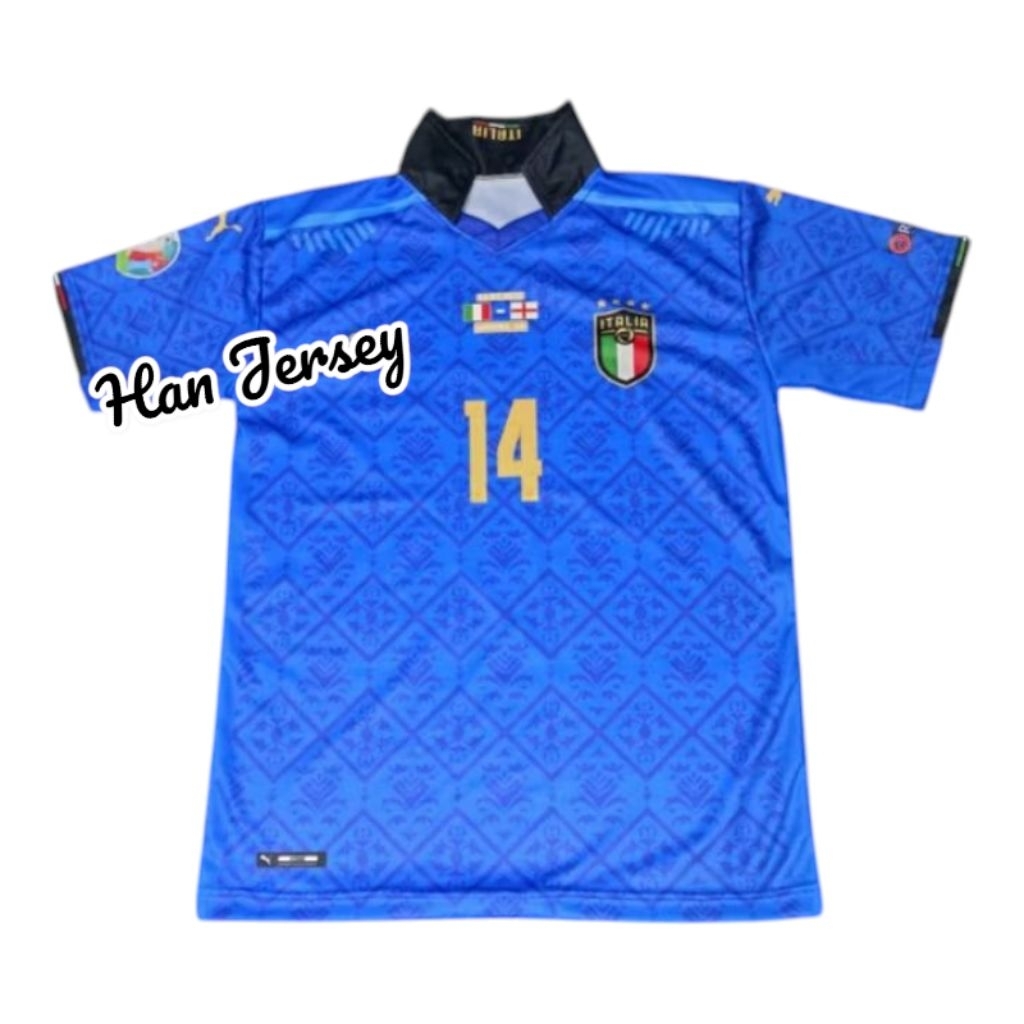 Jersey Bola Italia 2021 Final Euro Full Printing
