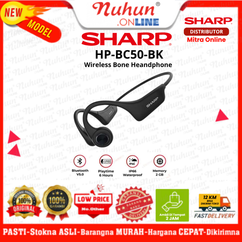 Sharp Headphone Wireless HP-BC50-BK