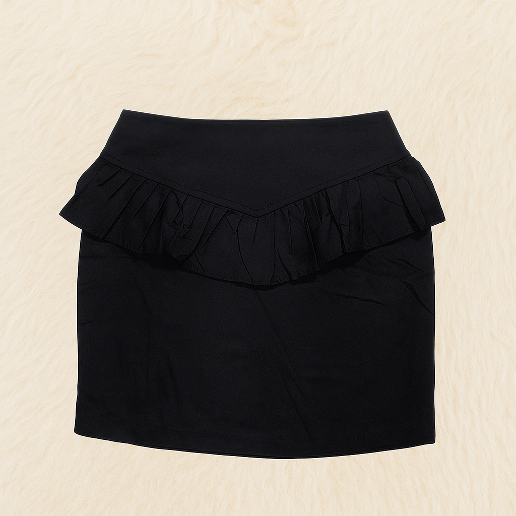 PRELOVED ROK SPAN SLETING / ROK MINI ROK PENDEK HITAM