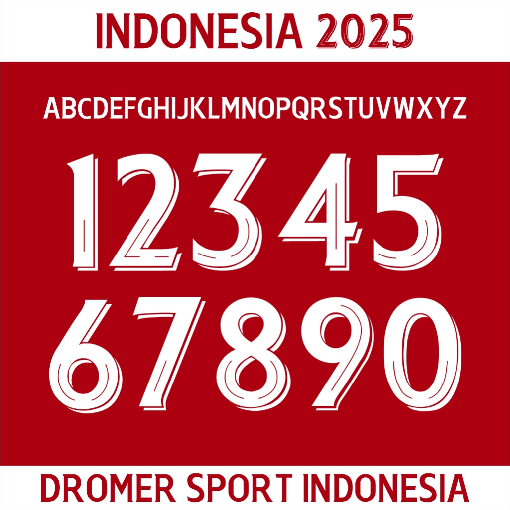 Nameset Timnas 2025, nameset polyflex, namset jersey, nameset setrika