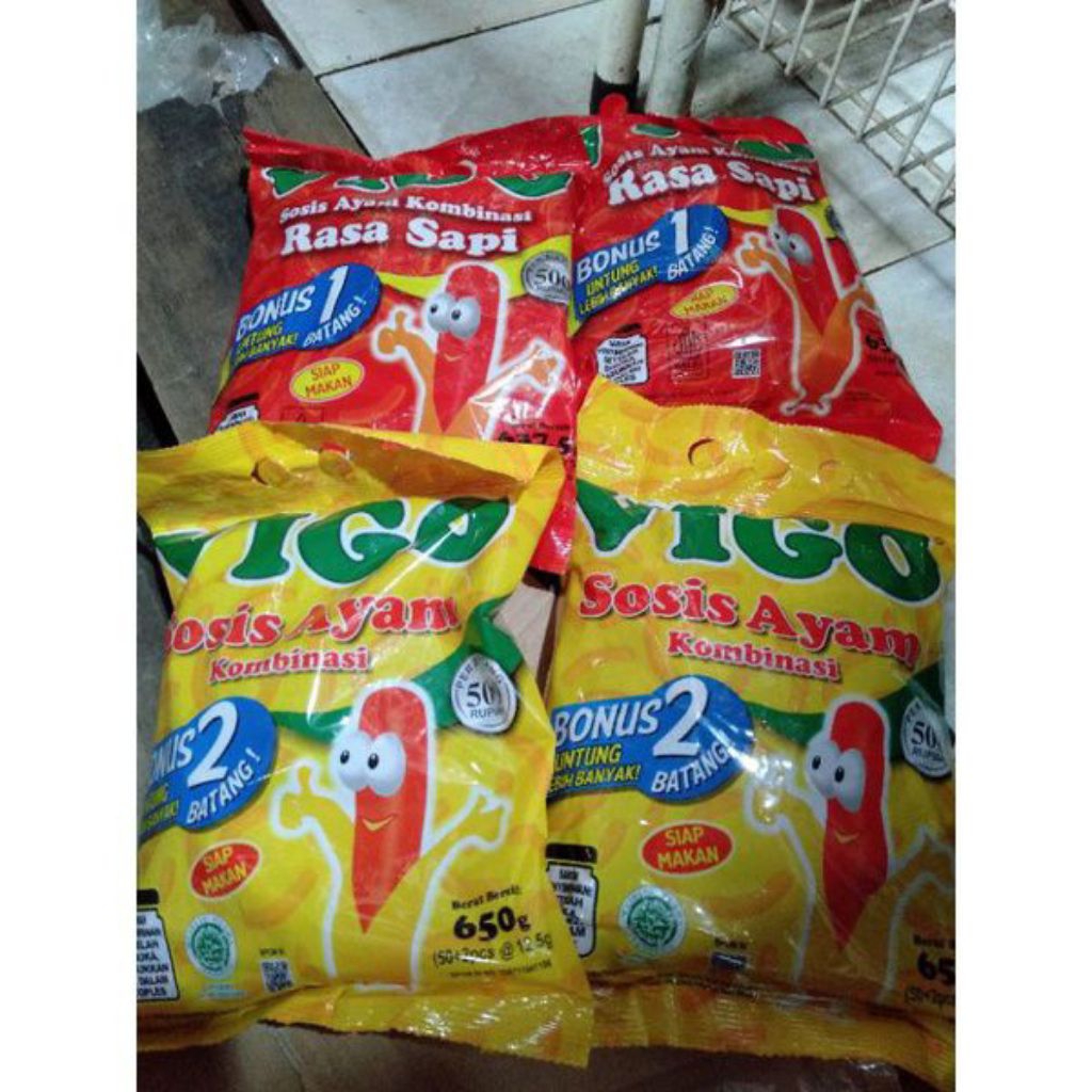 

Vigo Sosis Rasa Ayam&Sapi Isi 50pcs