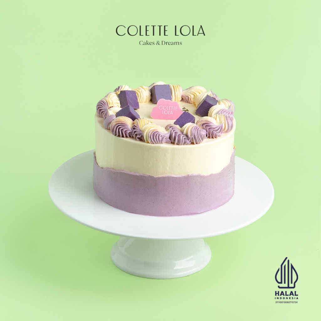 

Kue / Cake Colette Lola Coconut Taro - Round 16cm