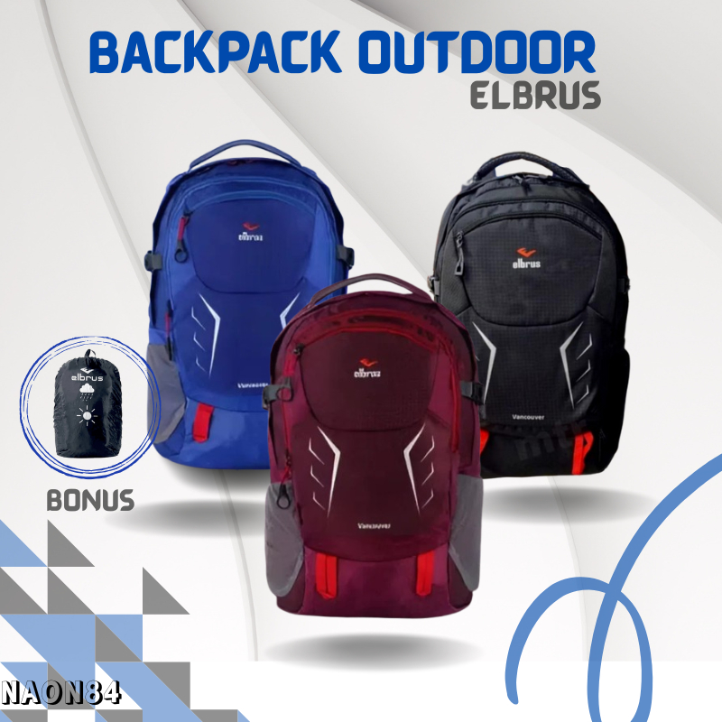 Tas Ransel Pria Elbrus Backpack Outdoor Tas Gendong Distro Pria Daypack 25-30 Liter