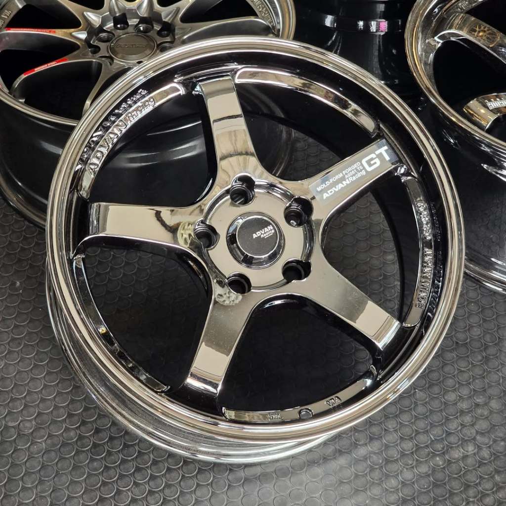 Velg Advan GT - Black Chrome Ring 17 Lebar 7,5 ET 38 PCD 5x114 Velg R17 | Velg Mobil | Velg Racing |