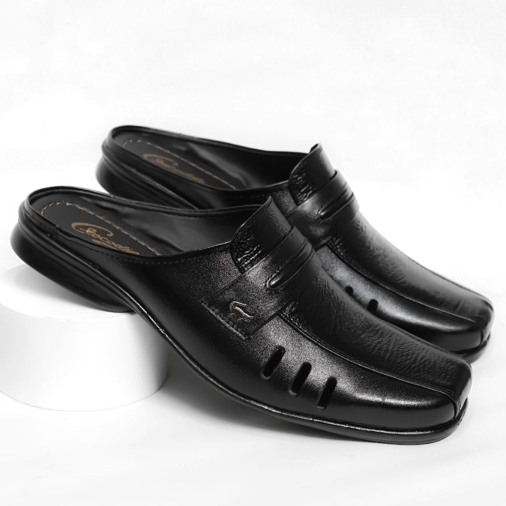 Sepatu Sandal Pria Casual Terbaru 100% kulit Sapi Asli - Sepatu Sandal Pria Dewasa Formal Bustong Ku