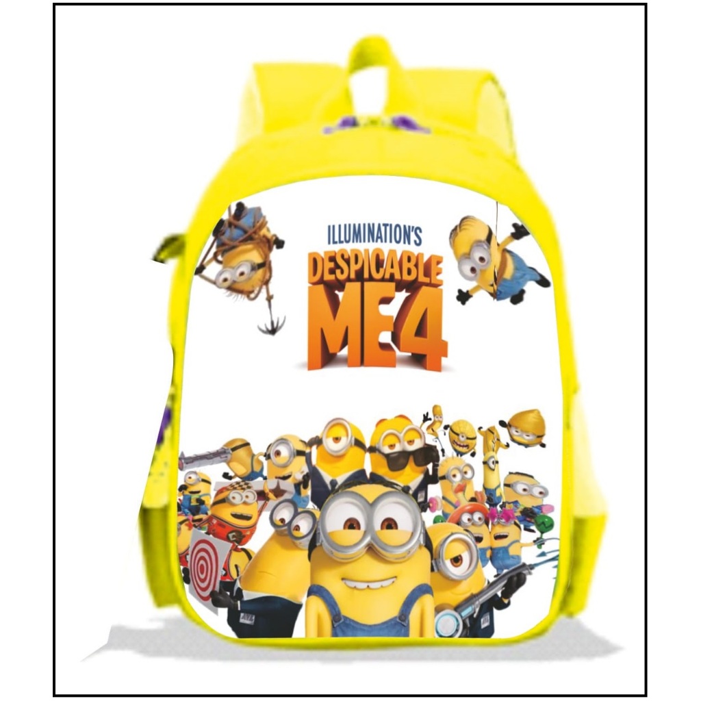 Tas Anak Sekolah Laki-Laki TK Paud Minion Karakter - Ransel Minion