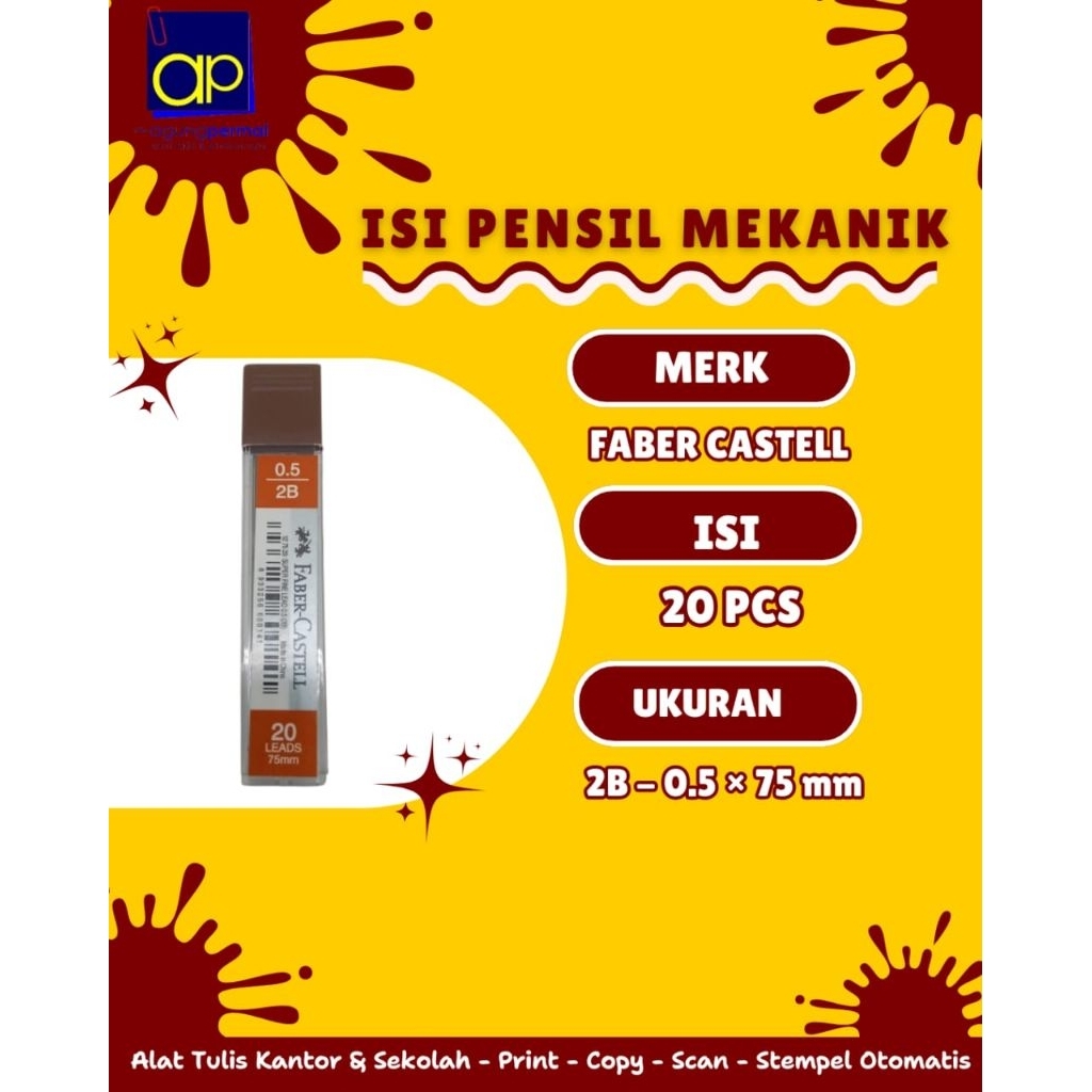 

Isi Pensil Mekanik Faber Castell 0.5 2B
