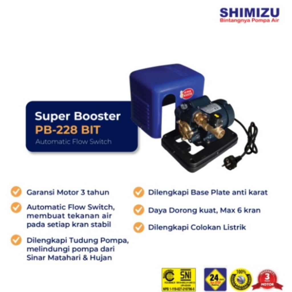 Shimizu Pompa Booster PB 228 BIT / Shimizu Pompa Dorong PB 228 BIT / Shimizu PB 228 BIT