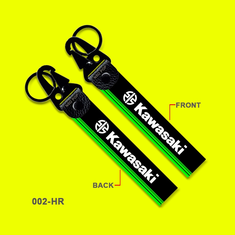 GANTUGAN KUNCI PREMIUM KAWASAKI KEYCHAIN SEPEDA MOTOR NEW LOGO RACING TEAM AKSESORIS VARIASI MOTOR S
