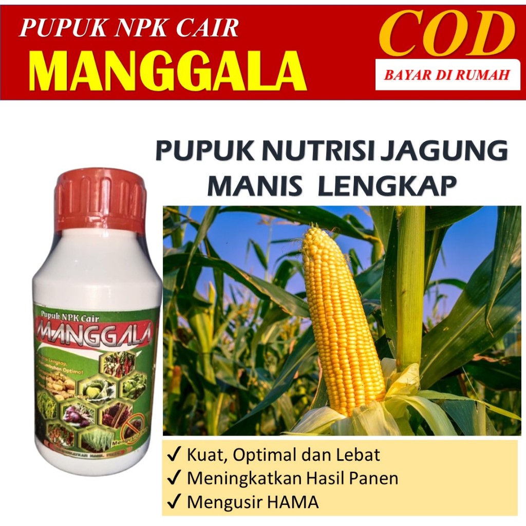 pupuk npk cair penyubur tanaman jagung manggla isi 50 ml - pupuk untuk jagung manis terbaik - pupuk 