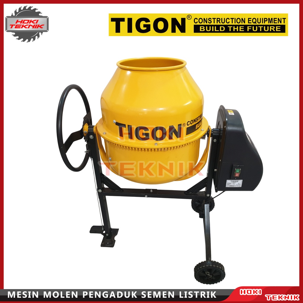 Tigon 120 Liter Mesin Molen Pengaduk Semen Cor Beton Listrik TCM-120L