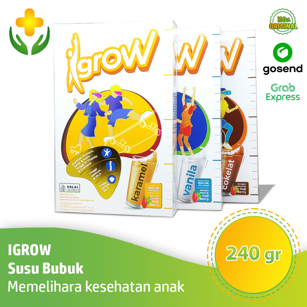 

Igrow Susu Bubuk 1 Box isi 5 Sachet - Susu Pertumbuhan Anak / Peninggi Badan Anak