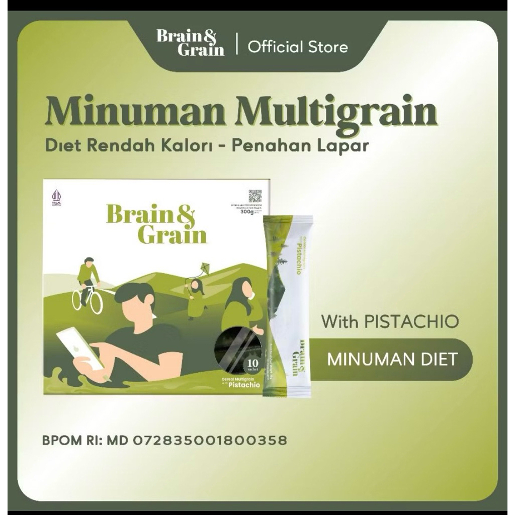 

Brain And Grain BnG Minuman Multigrain Penahan Lapar