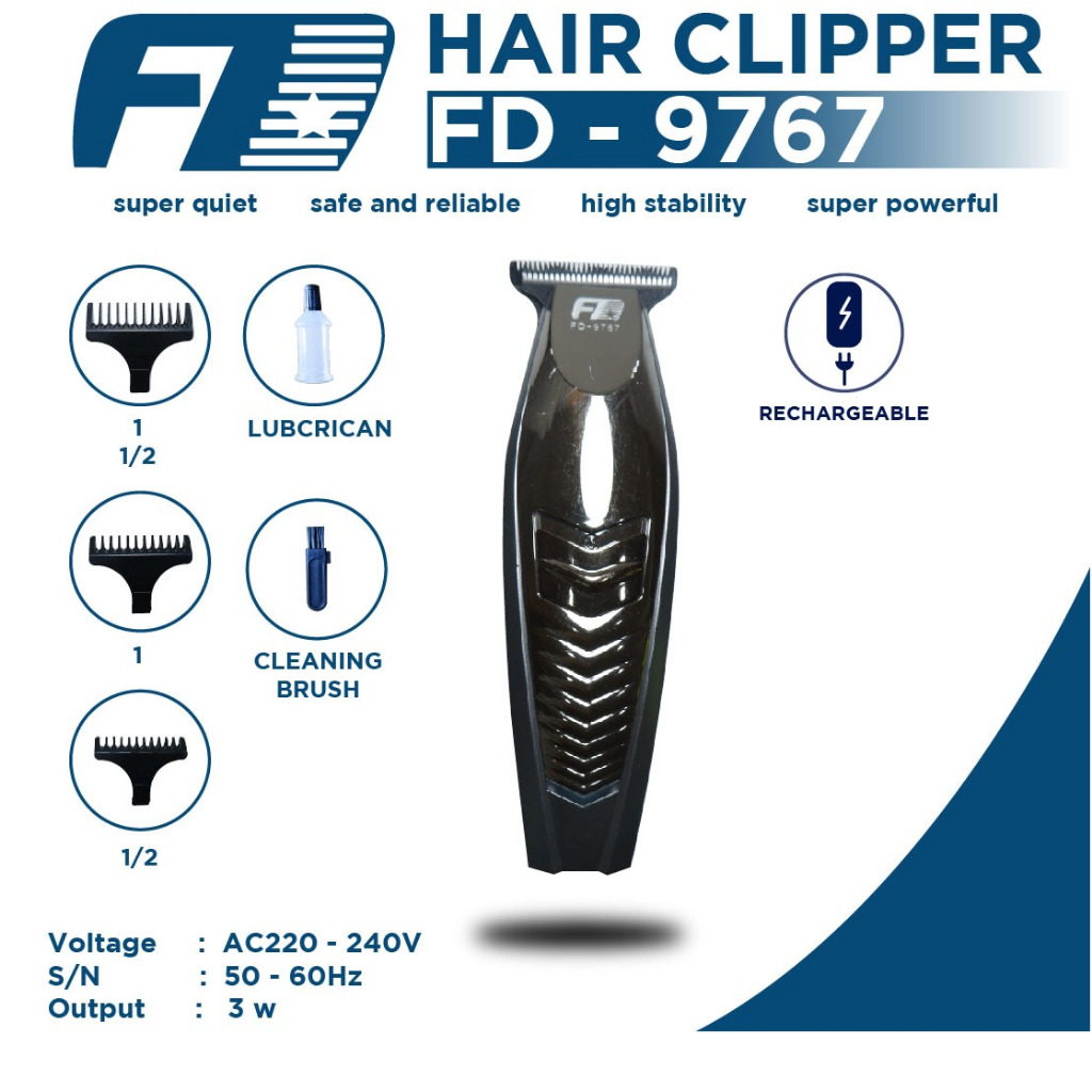 Hair Clipper / Alat Cukur Rambut FD 9767