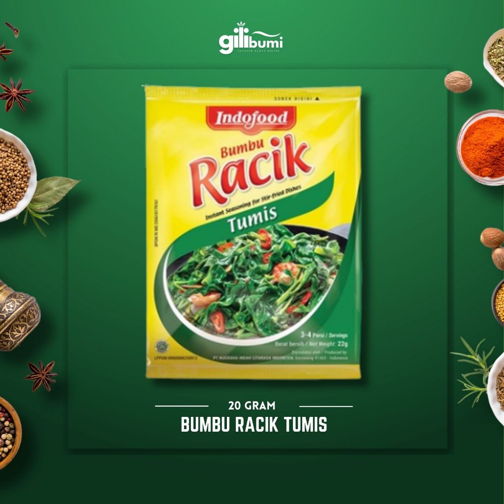 

Bumbu Racik Tumis Indofood 20gr sachet