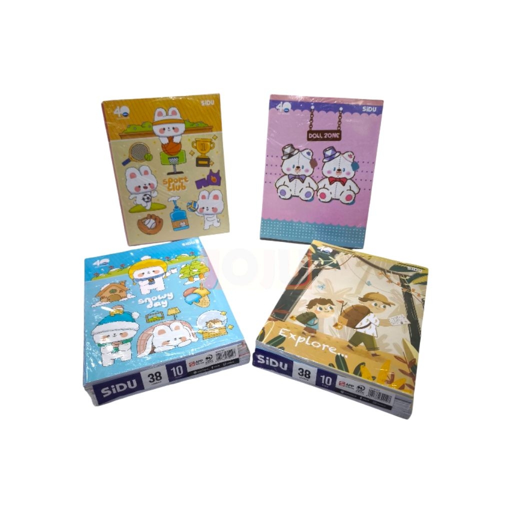 

Buku Tulis isi 38 Merk SIDU | Sinar Dunia (Pak/10 pcs)