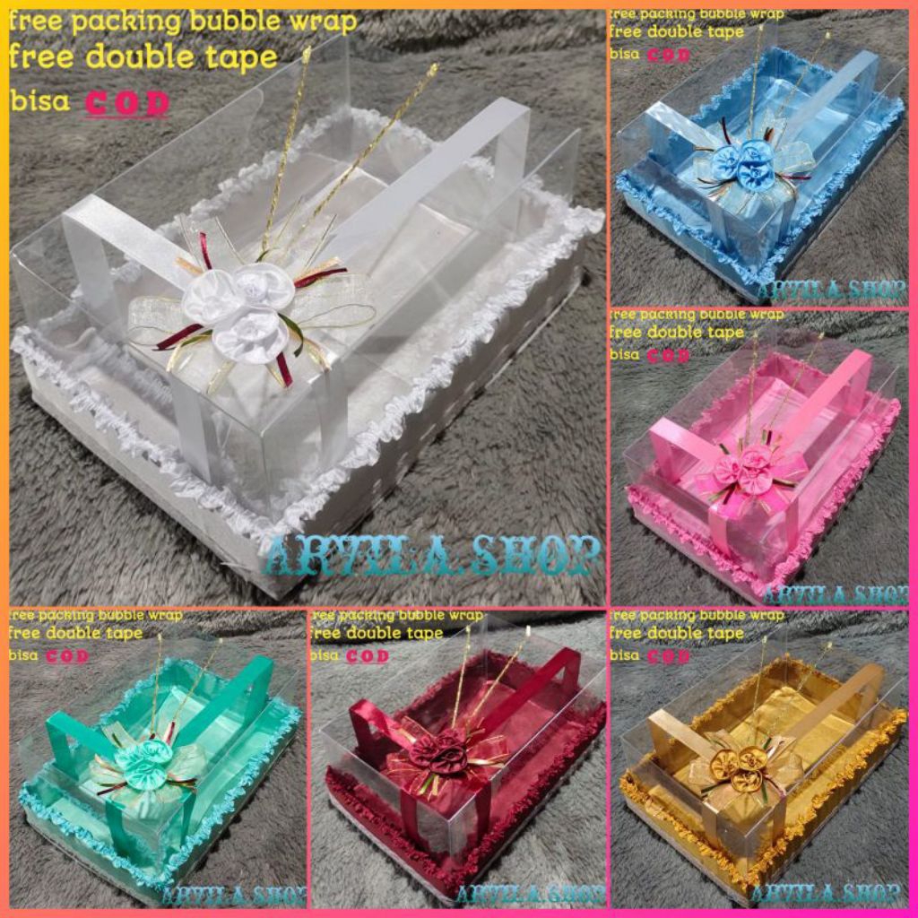 

promo !! BOX / KOTAK PARCEL SESERAHAN HANTARAN PERNIKAHAN TUTUP MIKA LAMARAN 1 PCS